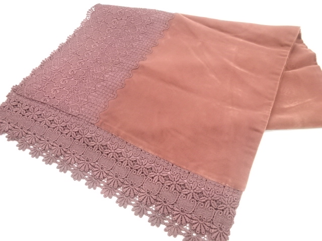 ビロードレース花模様ショール